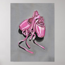Pôster Sapatilhas de Ballet Rosa