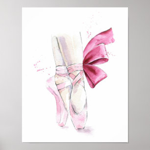 Poster Sapatos de Bailarina Chinelas de Ballet