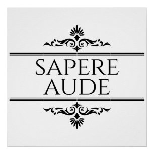 Pôster Sapere Aude