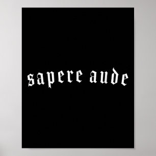 Poster Sapere Aude Horaz Kant Cita Iluminismo Filoso