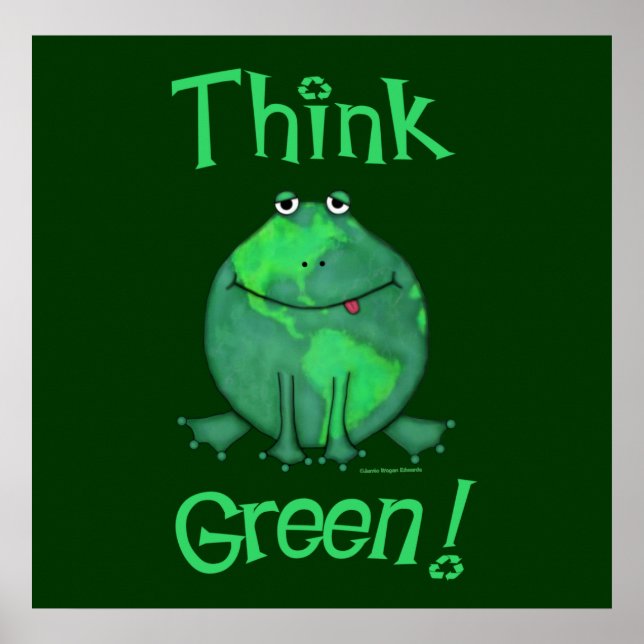 Pôster Sapo ambiental do Dia da Terra (Frente)