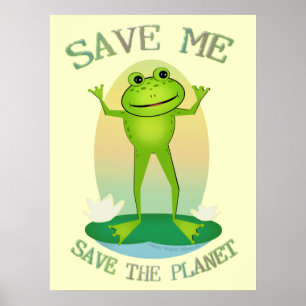Poster Sapo ambiental do Dia da Terra