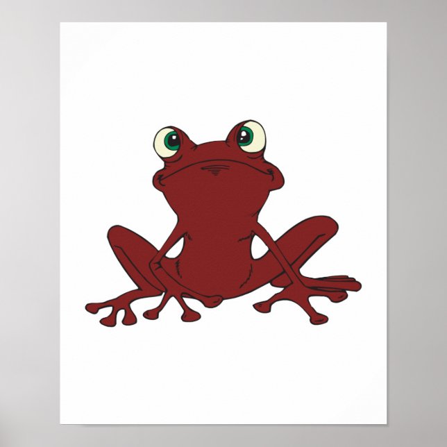 Pôster sapo de árvore fofo (Frente)