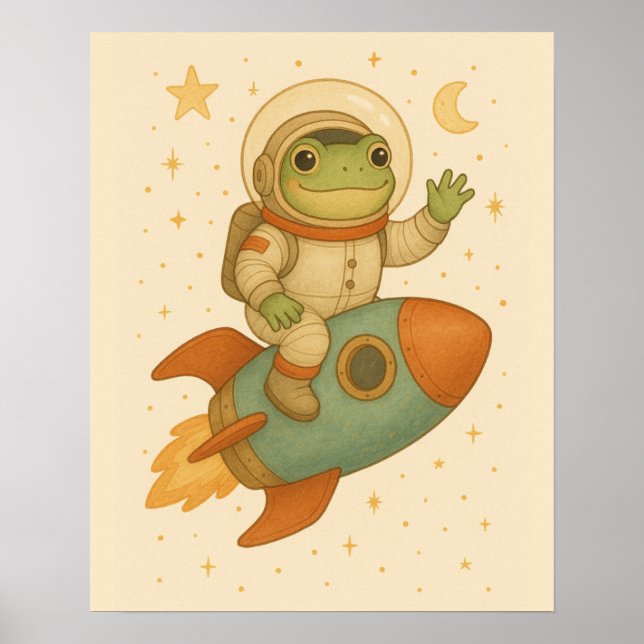 Poster Sapo de astronauta (Frente)