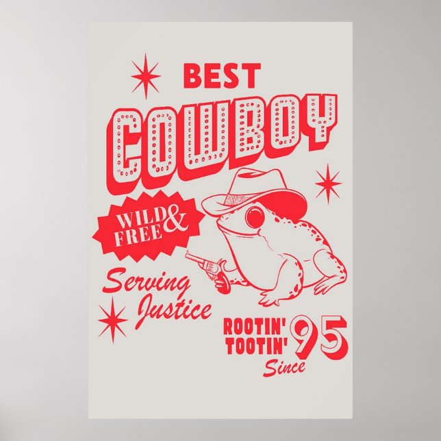 Poster Sapo de cowboy (Frente)