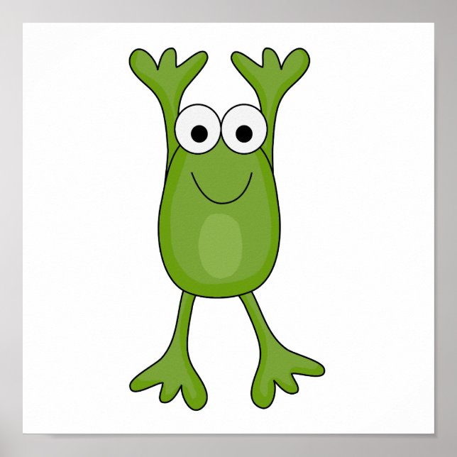 Poster sapo de sapo engraçado (Frente)