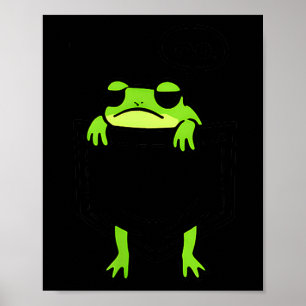 Poster Sapo Engraçado Amante de Animais Desonesto Espiand