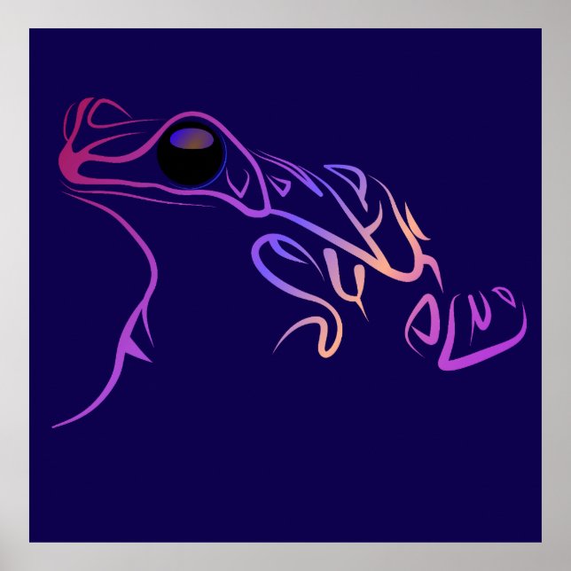 Poster Sapo estilizado (Frente)