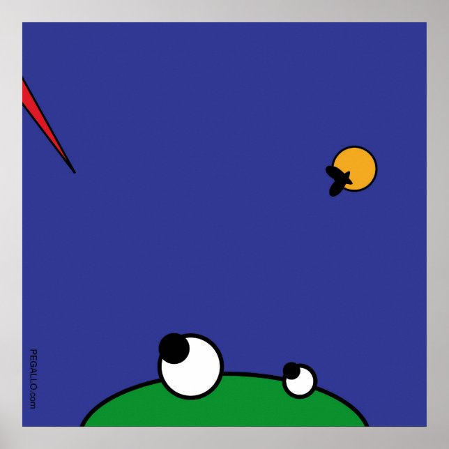 Pôster sapo faminto - ataque de cegonha (Frente)