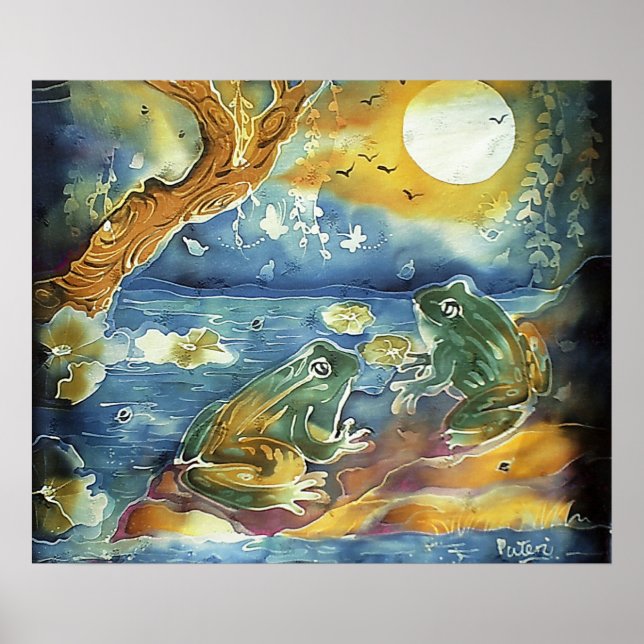 Pôster Sapo na Pintura ao Luar (Frente)