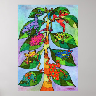 Poster Sapo Oaxacan Árvore da Vida