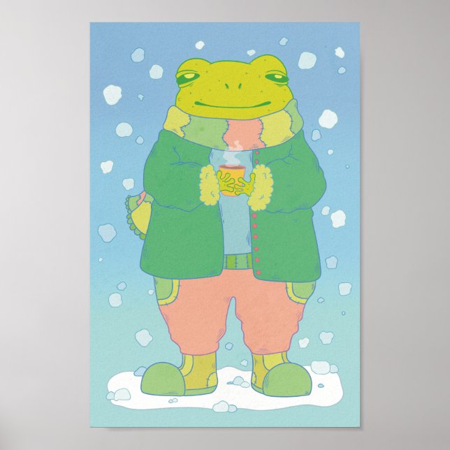 Poster Sapo Pequeno e Aconchegante (Frente)