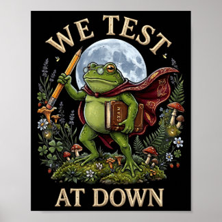 Poster Sapo professor teste ao amanhecer coordenador do d