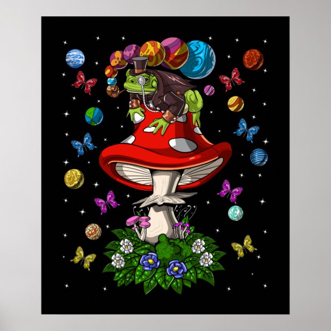 Poster Sapo Psychedelic Mushroom (Frente)