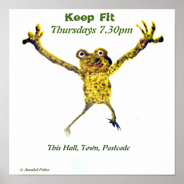 Pôster Sapo Pulando, Arte Dançante (Frente)