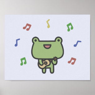 Poster Sapo que joga a guitarra