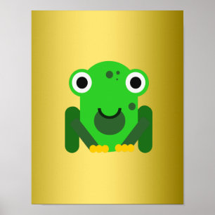 Poster Sapo verde personalizado