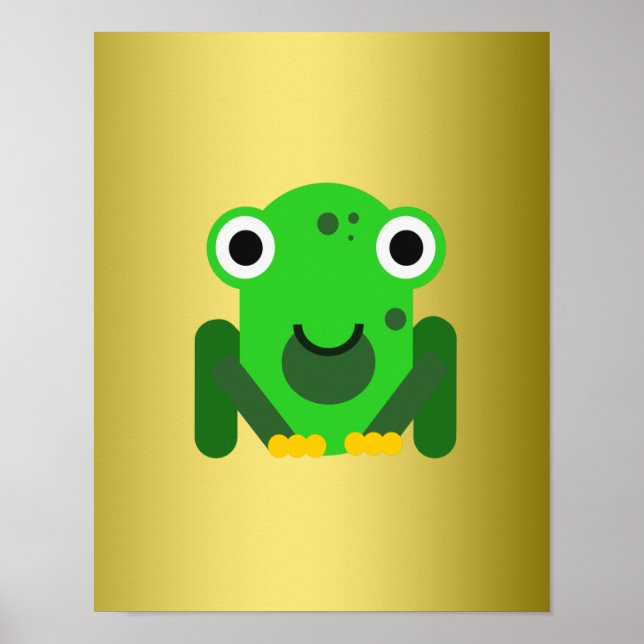 Poster Sapo verde personalizado (Frente)