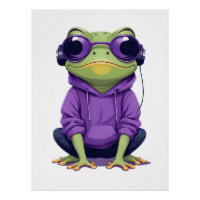 Sapo Vestindo Hoodie Funny Legal Caráter Animal