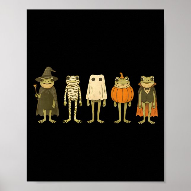 Poster Sapo Whimsérico Feiticeiro Mummy Engraçado Sapo M (Frente)