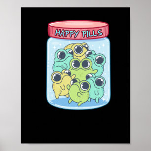 Poster Sapos Happy Pills Sticker