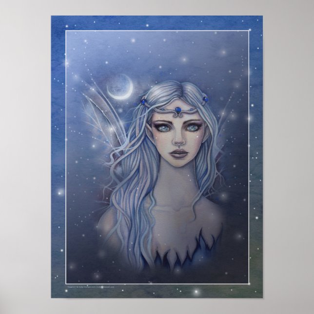 Pôster Sapphire Fairy Fantasy Art (Frente)