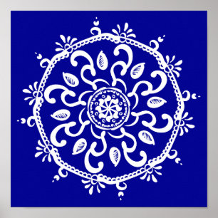 Pôster Sapphire Mandala