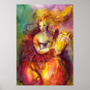 PÔSTER SAPPHO, DANÇA MÚSICA E POESIA