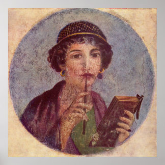 Poster Sappho de Pompeia