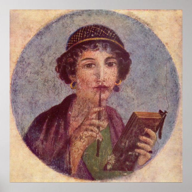 Poster Sappho de Pompeia (Frente)