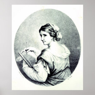 Pôster Sappho, gravado por Pye, 1774