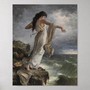 Poster Sappho Por Miquel Carbonell I Selva (1854-1896)