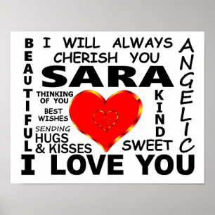 Poster Sara I Te Amo