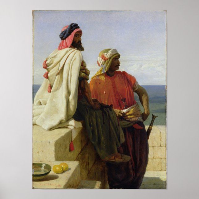 Poster Saracens em frente à sua posição, 1864 (Frente)