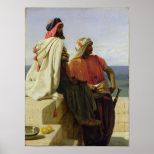 Poster Saracens na frente de sua posição, 1864