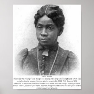 Poster Sarah Boone - Inventor Black American