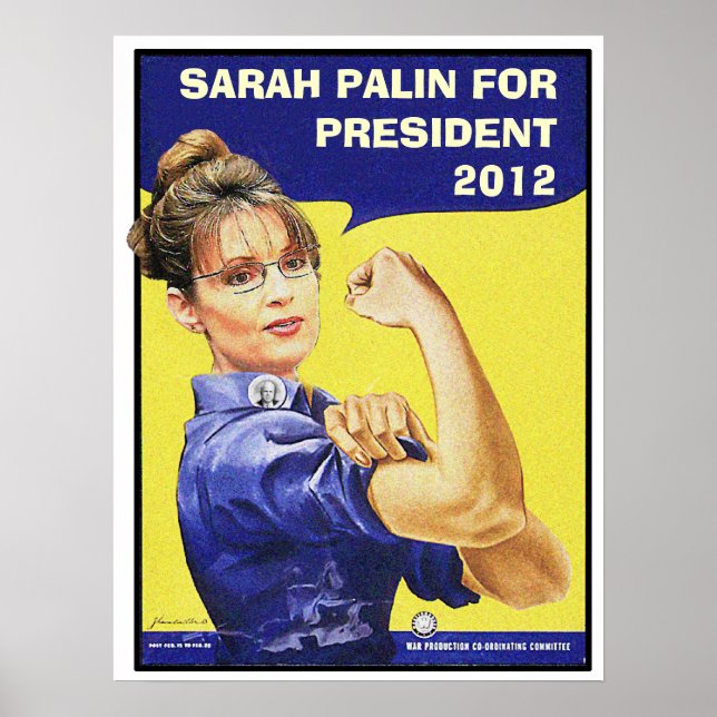 PÔSTER SARAH PALIN PARA PRESIDENTE 2012 (Frente)