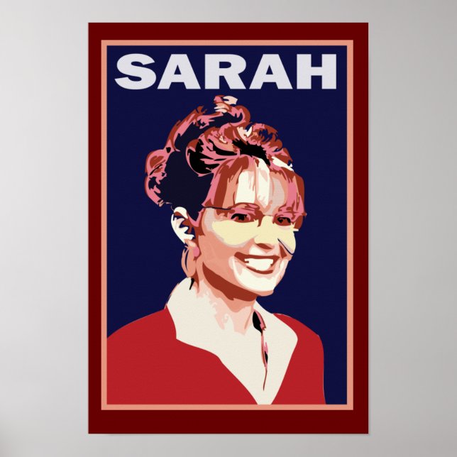Pôster Sarah Palin - Presidente 2012 (Frente)