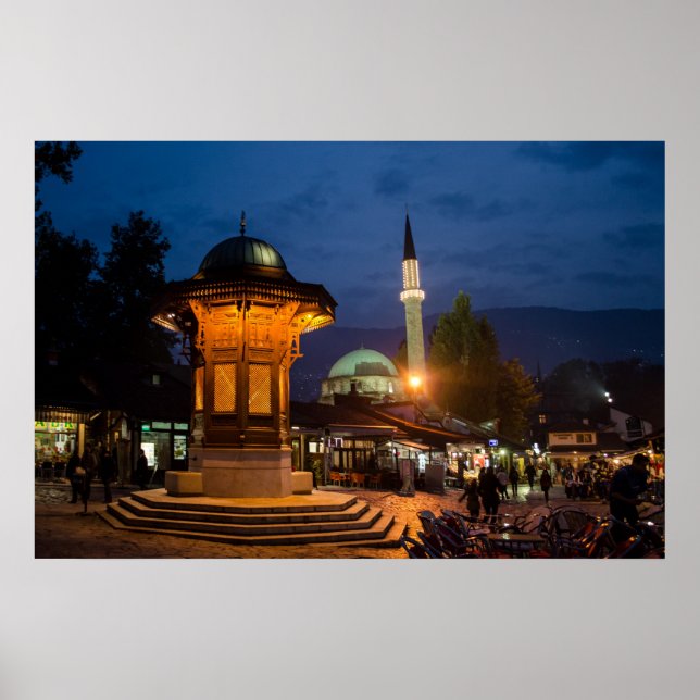 Pôster Sarajevo Bosna i Hercegovina (Frente)