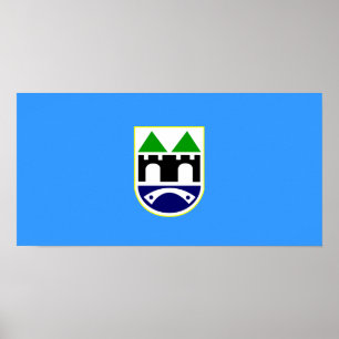 Pôster Sarajevo Flag