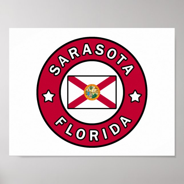 Poster Sarasota Flórida (Frente)