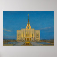 Saratoga Primavera Utah Temple Painting™ LDS Poste