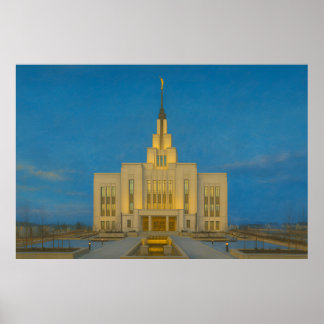 Poster Saratoga Primavera Utah Temple Painting™ LDS Poste