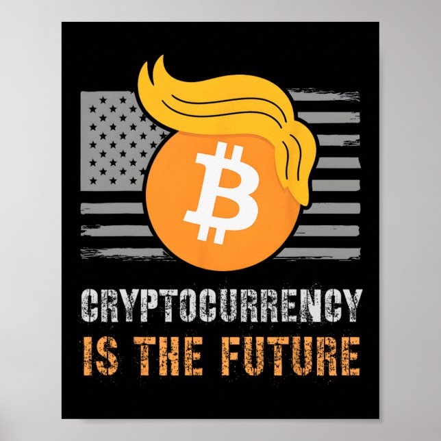 Poster Sarcasmo Trump America Crypto é o Futuro Touro de  (Frente)