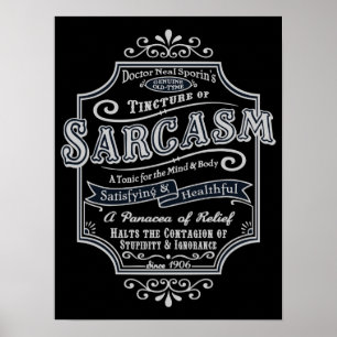 Pôster Sarcasmo velho de Tyme
