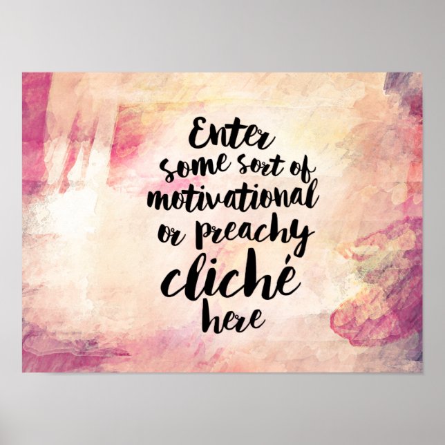 Poster Sarcástico desmotivador (Frente)