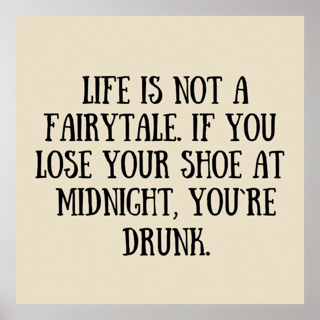 Poster Sarcástico engraçado diz citações famosas (Frente)