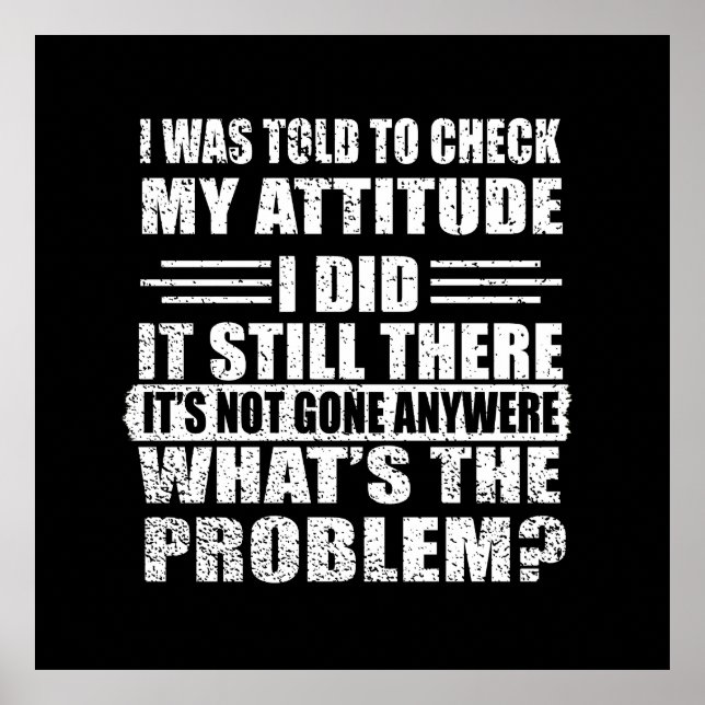 Poster sarcástico engraçado e introvertido (Frente)