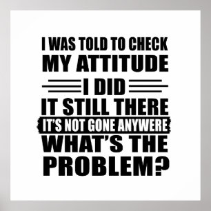 Poster sarcástico engraçado e introvertido