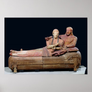 Poster Sarcófago de um casal, 525-500 BC